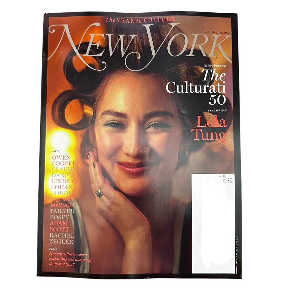 New York Magazine December 1 2025 Introducing the Culturati 50 ft Lola Tung